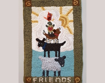 Outline Only Custom Digital Pattern for Fabric Collage, Rug Hooking ...