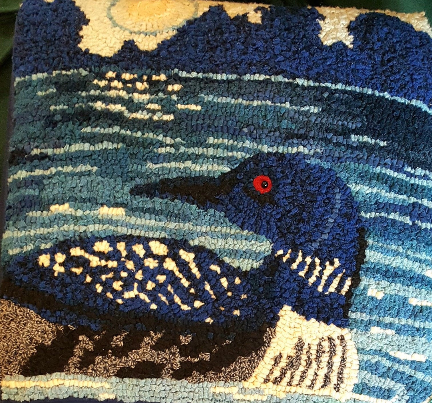 Six Mile Lake Loon rug hooking pattern Etsy