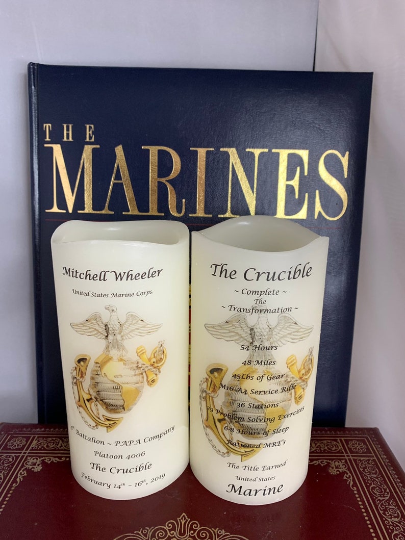 United States Marine Corps Crucible Candle Have it | Etsy