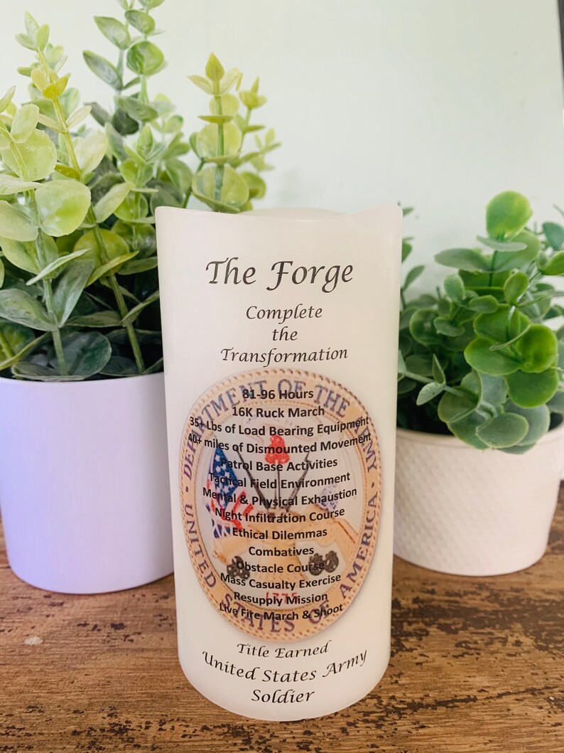 United States Army The Graduation Candle Have it Etsy