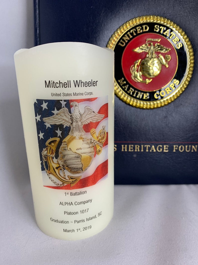 United States Marine Corps Candle GRADUATION &amp; CRUCIBLE Candle | Etsy