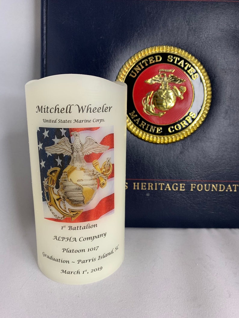 United States Marine Corps Candle GRADUATION & CRUCIBLE Candle | Etsy