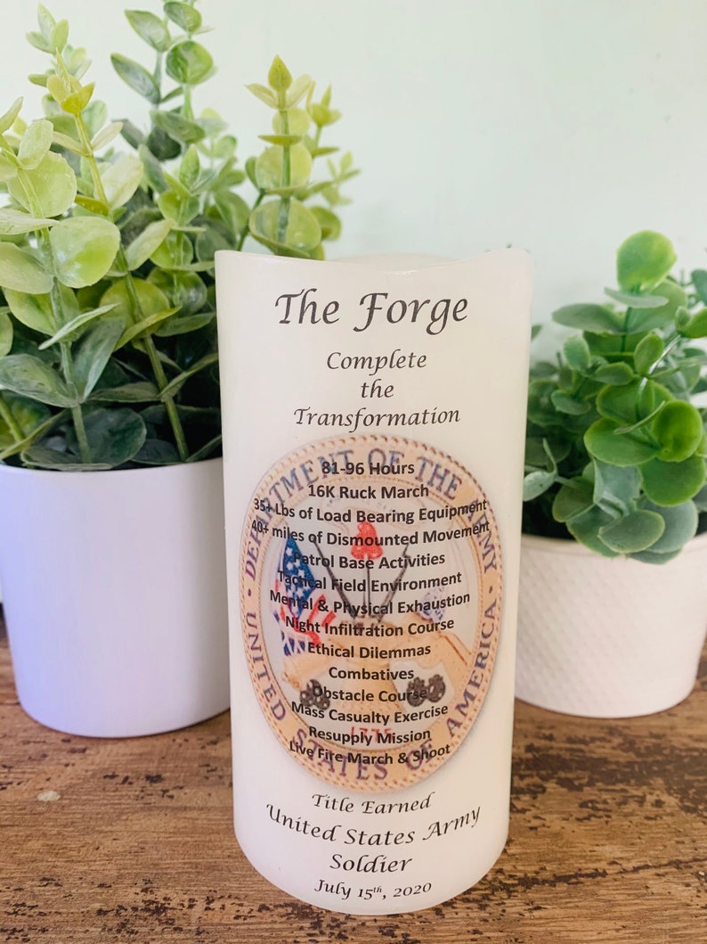United States Army The Graduation Candle Have it Etsy