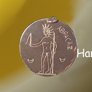 Good health. Protection from the evils, the woes, the gossip and evil eyes. Talisman of Abrasax (Αβρασάξ). Silver 925.