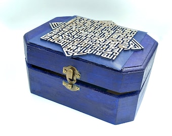 For the attraction of money and economic growth. Magic box for money. Famous Arabian magic box. Wooden box