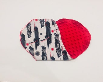 Paño para eructar de Star Wars hecho a mano: La Primera Orden Minky Back