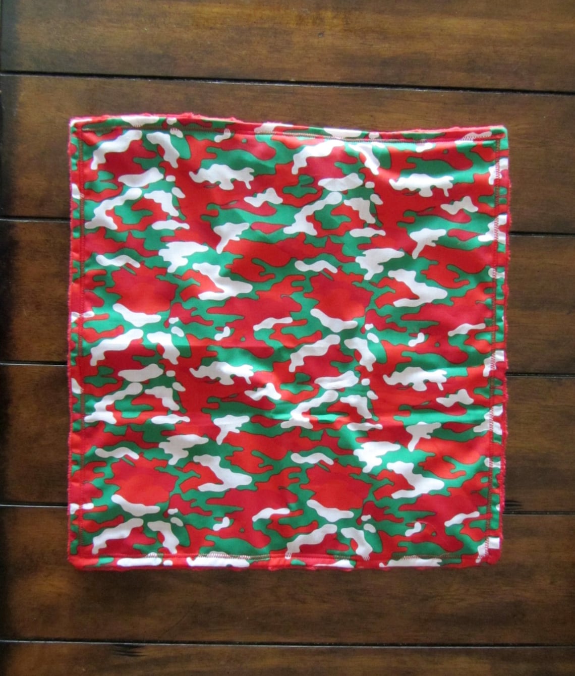 Christmas Camo Security Blanket/lovey Red White and Green Etsy