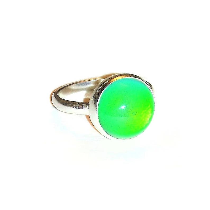 Mood Ring Silver Mood Ring Mood Ring Sterling Mood Stone Etsy UK