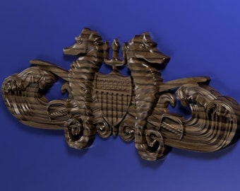 Coast Guard Port Security 3D stl file for CNC router