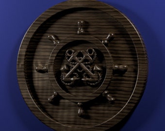 Navy Craftmaster Insignia 3D stl file for CNC router