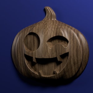 Jack-o-lantern 3D stl file for CNC router