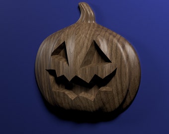 Jack-o-lantern 3D stl file for CNC router