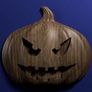 Jack-o-lantern 3D stl file for CNC router