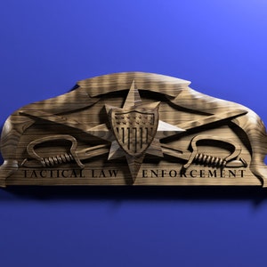 Coast Guard Tactical Law Enforcement Insignia 3D Stl File for CNC ...
