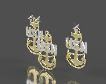 Navy Chief Petty Officer Insignia collection 3D stl file for CNC router