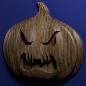 Jack-o-lantern 3D stl file for CNC router