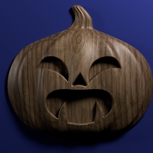 Jack-o-lantern 3D stl file for CNC router