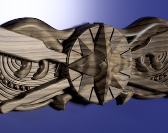 Coast Guard Coxswain insignia 3D stl file for CNC router