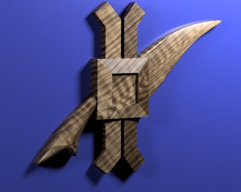 Navy Legalman (LN) Rating Badge stl file for CNC router
