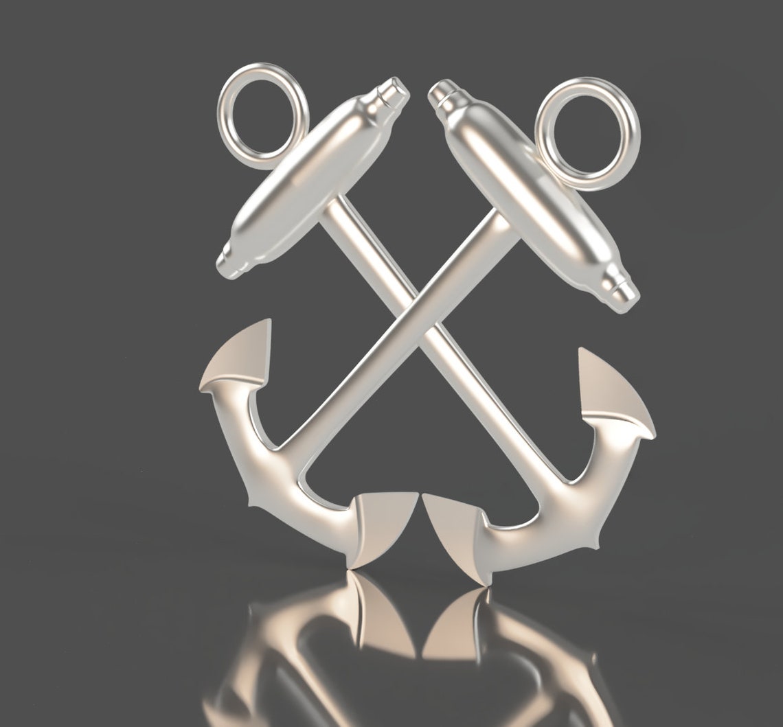 Navy Boatswain Mate BM Rating Badge 3D Stl File for CNC Etsy