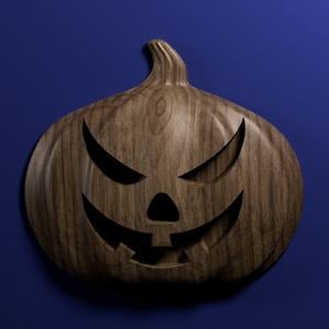 Jack-o-lantern 3D stl file for CNC router
