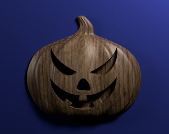Jack-o-lantern 3D stl file for CNC router