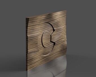 Waving Colorado CO flag 3D STL file for CNC router