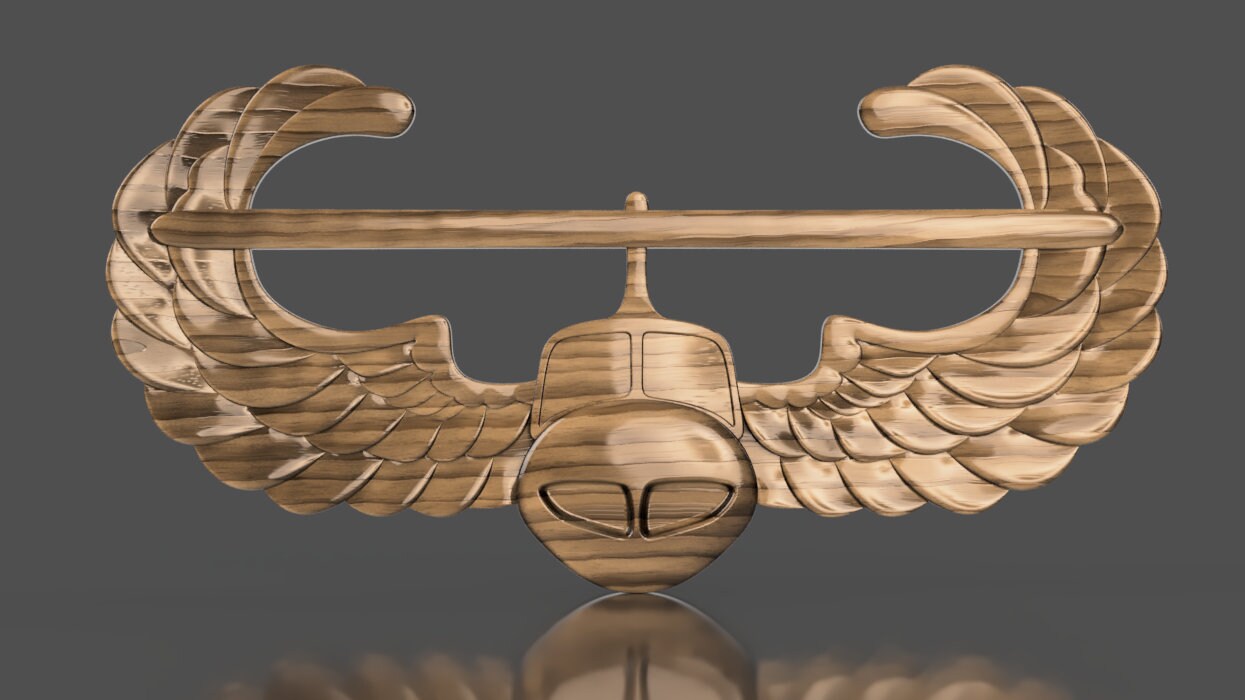 Army air assault 3D stl file for CNC router Etsy