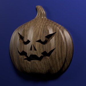 Jack-o-lantern 3D stl file for CNC router