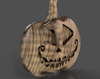 Jack-o-lantern 3D stl file for CNC router