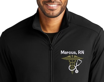 Men's/Unisex Nurse Jacket | Men's Nursing Jacket | ICU Zip Up | RN Gift | Nurse Grad Gift | Men's ER Jacket | Male Nurse | Operating Room