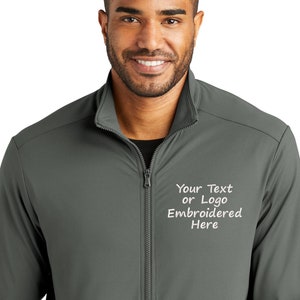 MENS/UNISEX Your Company Custom Zip Up Jacket | Logo Jacket | Custom Text Jacket | Full Zip Jacket with Logo | Embroidered Logo Sweatshirt