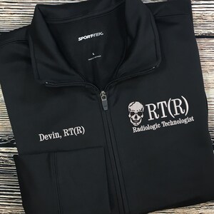 HOMMES/Unisexes - Veste technique de radiologie | Veste Rad Tech | Veste RT | Veste technique pour rayons X | Technologue en radiologie | Technicien en radiologie