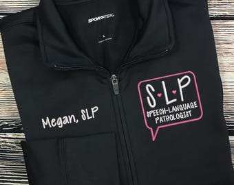SLP Jacket | Speech Language Pathologist Jacket | Speech Therapist Jacket