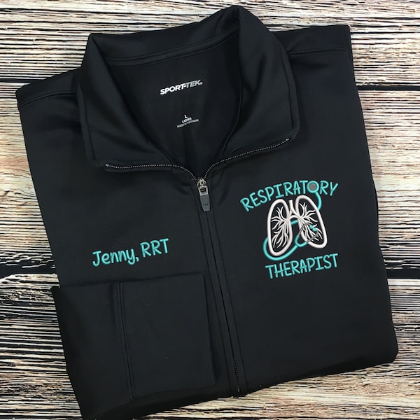 Respiratory Therapist Jacket | RRT Jacket | RT Zip Sweatshirt | RT Gifts | Rrt Gift | Respiratory Therapist