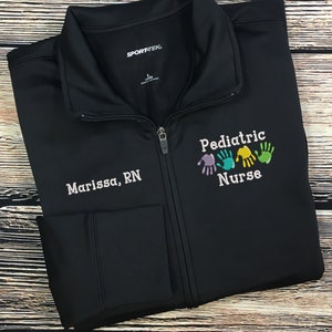 Pediatric Nurse Jacket | Peds Labor and Delivery Jacket | RN Zip Sweatshirt | Nurse Gifts | Nurse Graduation Gift | Peds RN | NICU Nurse