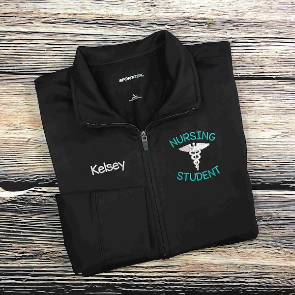 Nursing Student Jacket | Nurse Coat | RN Zip Sweatshirt | Nurse Gifts | Nursing Student Gift | Student Nurse | Clinicals Jacket | New RN/BSN