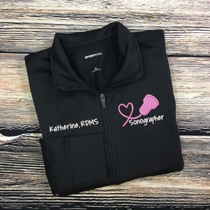 Sonographer Jacket | Sonographer Jacket | RDMS Jacket | Diagnostic Sonographer Sweatshirt | Sonographer Gifts | Sonography Graduation Gift