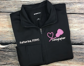 Sonographer Jacket | Sonographer Jacket | RDMS Jacket | Diagnostic Sonographer Sweatshirt | Sonographer Gifts | Sonography Graduation Gift