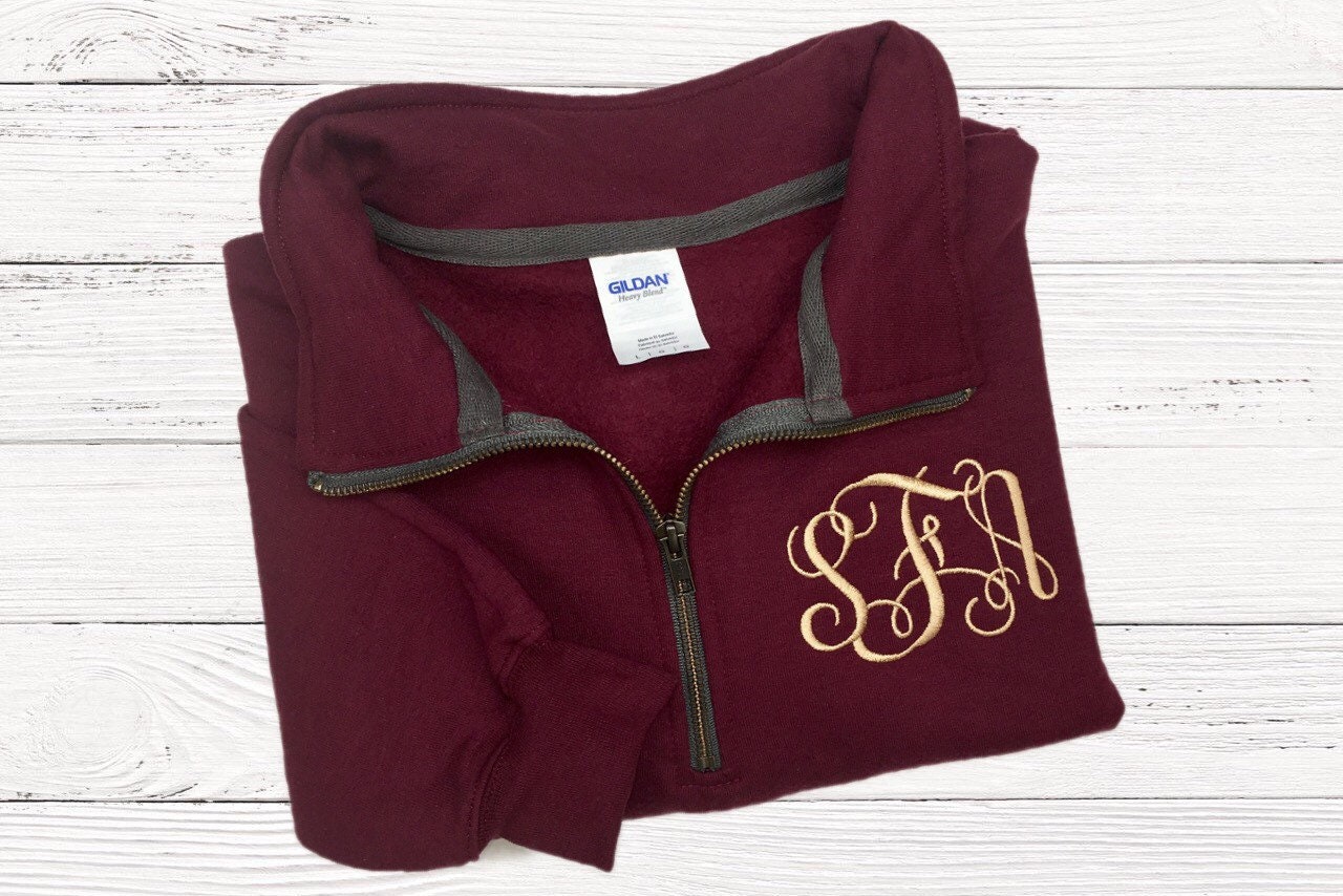 0099~Monogram Full Zip Sweatshirt
