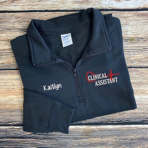 Clinical Assistant Pullover | Clinical Assistant Sweatshirt | CA Jacket | Medical Assistant Sweatshirt | LPN | Clinical Medical Assistant