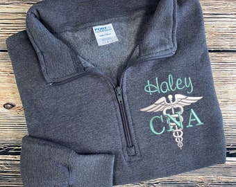 CNA Sweatshirt | Certified Nursing Assistant | Nurse Sweatshirt | Caduceus | CNA Gift | Nurse Pullover