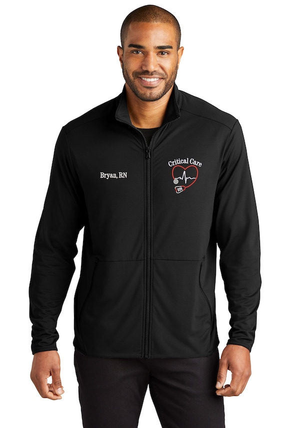 Men's/unisex Critical Care Jacket | Nurse Jacket | ICU Zip up | RN