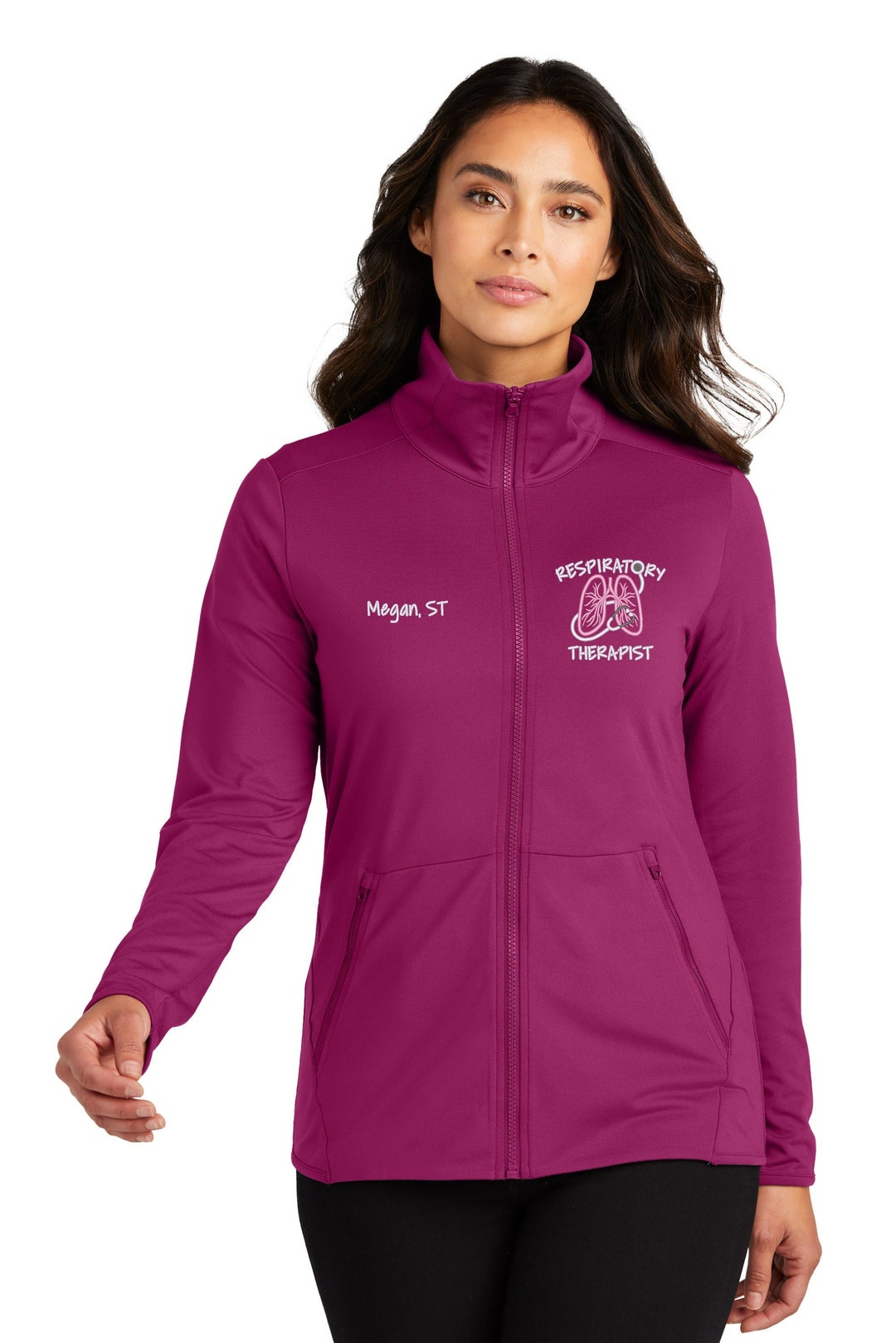 Women's Respiratory Therapist Jacket RT Zip up Jacket RRT Sweatshirt