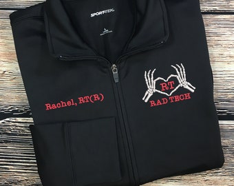 Rad Tech Jacket | Radiological Technologist Jacket | Rad Tech Zip Sweatshirt | RT(R) Tech Gift | Nurse Graduation Gift | Registered Rad Tech