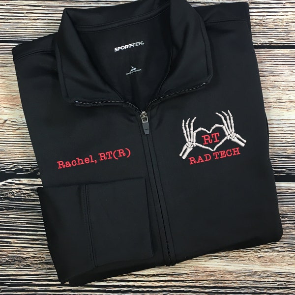Rad Tech Jacket | Radiological Technologist Jacket | Rad Tech Zip Sweatshirt | RT(R) Tech Gift | Nurse Graduation Gift | Registered Rad Tech