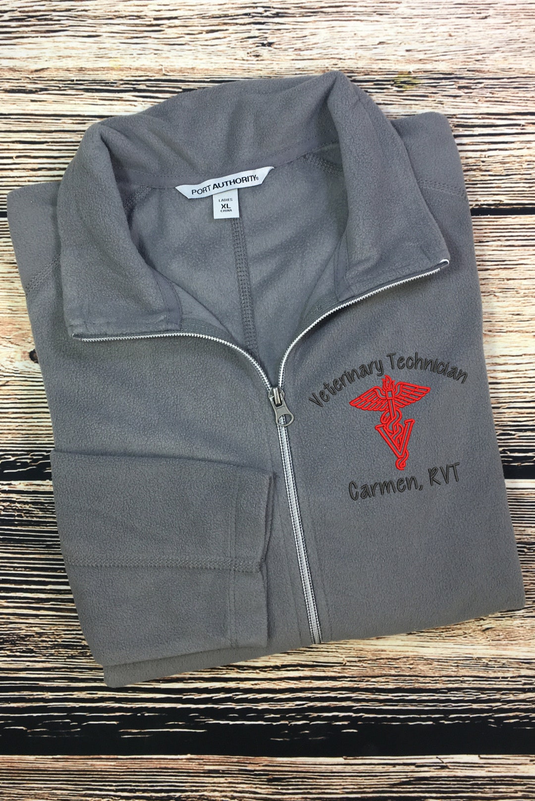 Vet Tech Lightweight Fleece Jacket Veterinary Technician Veterinary