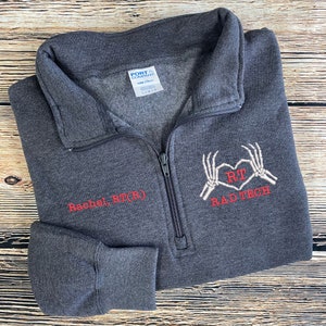 Rad Tech Jacket | Radiological Technologist Jacket | Rad Tech Zip Sweatshirt | RT(R) Tech Gift | Nurse Graduation Gift | Registered Rad Tech