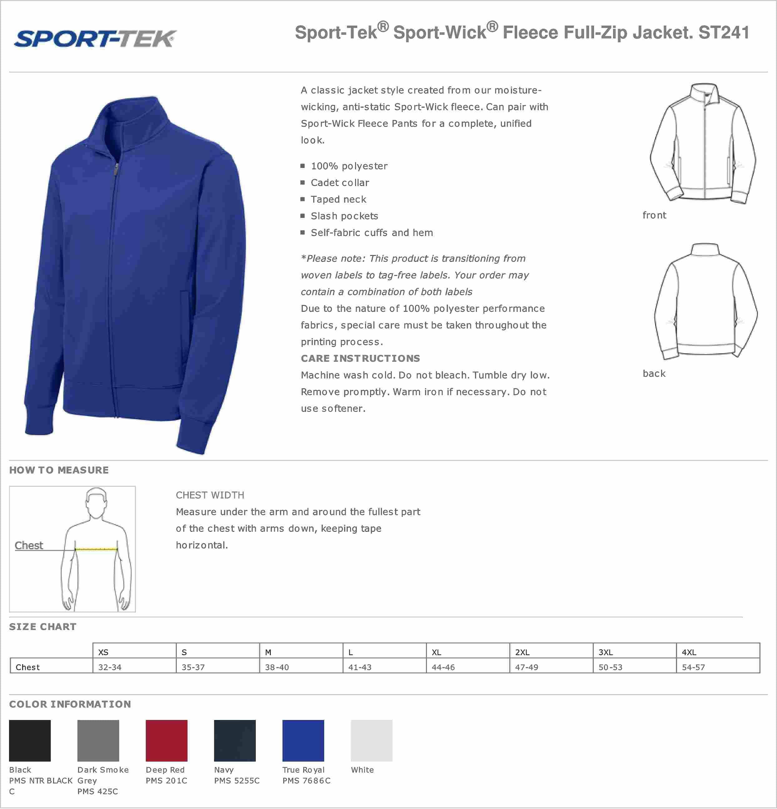 Men's/unisex Pharmacy Tech Jacket | Pharmacy Technician Jacket