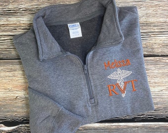 Vet Tech Quarter Zip Unisex Jacket | Veterinary Technician | Veterinary Technologist Jacket | Vet Tech Office Gift | Vet Tech Hoodie